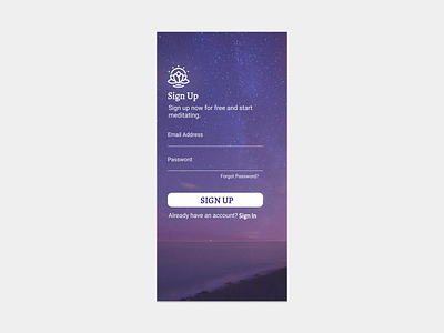 #001 Sign Up Page graphic design ux