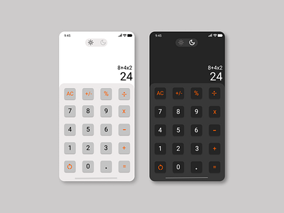 Daily Ui 004 Calculator calculator dailyui darkmode design figma graphic design lightmode ui uiux ux