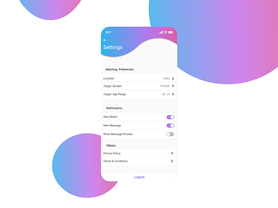 Daily Ui Challenge #007 # Settings dailyui design figma graphic design ui uiux ux