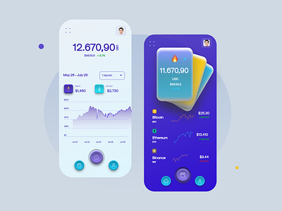 Crypto Mobile App Design (Replicate)