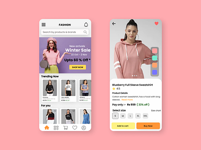 Fashion App Ui