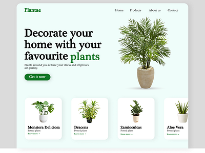 Plantae - Plant shop landing page