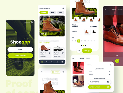 Shoe App app concept mobile shoe