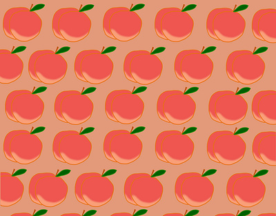 Peach art arwork design digital dribbble fruit minimalism pattern pattern art pattern design peach
