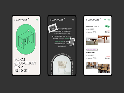 Furnivore: mobile website