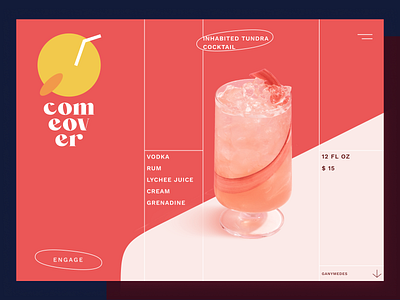 Comeover B&K: Product page bar cocktail product design ui web web design website