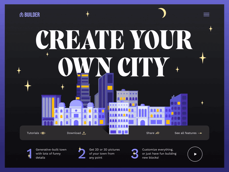 City builder animation