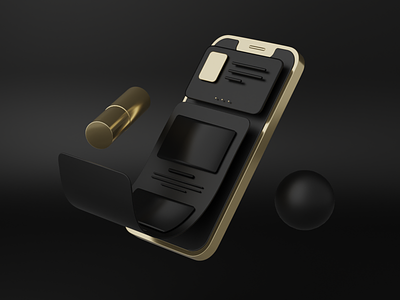 3D phone illustration 3d iphone mobile