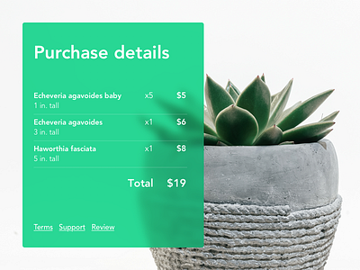 Email receipt: Daily UI 017