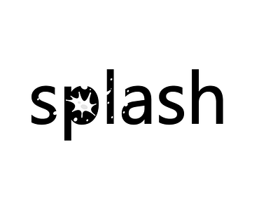 Splash minimal Logo adobe illustrator branding clean creative graphic design illustration lettering logo logo design minimal minimalist simple typography ui