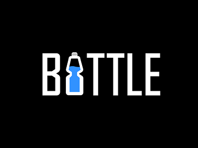 BOTTLE WORDMARK LOGO battle bottle branding clean creative graphic design illustrator label letter logo logo logo design minimal minimalist professional simple typography vector water wordmark