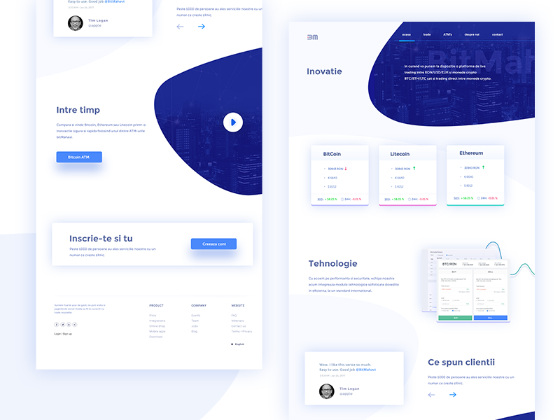 Bit Mahavi Landing Page New by 🔸 Alessandra 🔸 on Dribbble