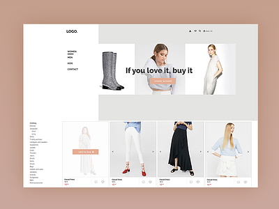 Second Hand Fashion Store with various sellers Landing Page clean design responsive design icons illustrator landing page multiple page photoshop presentation pricing website