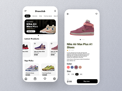 Shoeclub- Selling Brand shoes online branding design typography ui ux