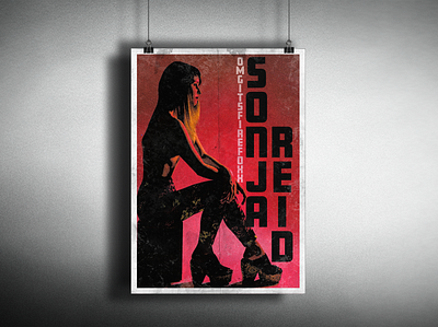 Sonja Reid Grunge Poster branding design distressed graphic graphic design grunge grunge texture movie poster print design