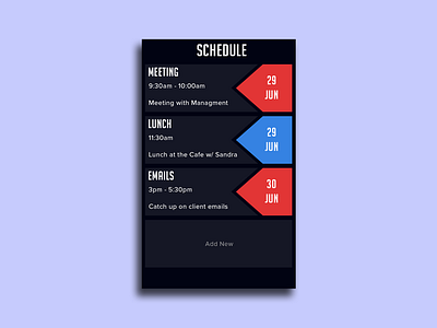 Schedule App