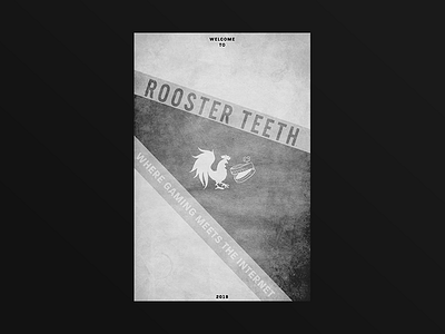 Rooster Teeth Poster print design