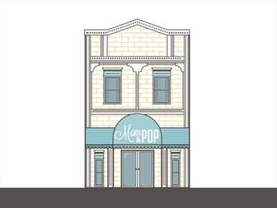 Architectural Illustration adobe architecture building design illustration illustrator shop typography vector