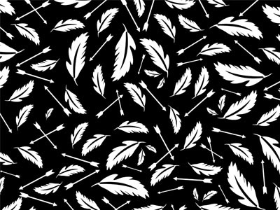 Feathers and Arrows arrow feather illustration illustrator pattern vector