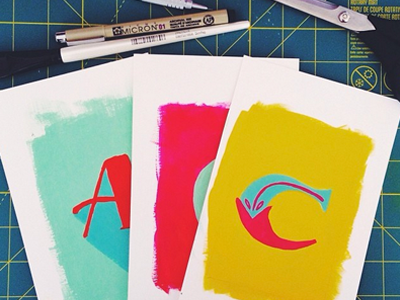Fun-A-Day Baltimore alphabet drawing gouache hand lettering letters painting studio typography workspace