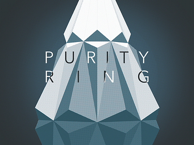 Purity Ring gig poster illustration music poster purity ring screen print