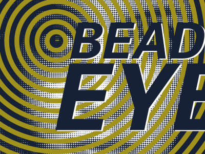 Beady Eye Gig Poster by Meg Vazquez on Dribbble