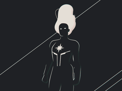 Captain Marvel marvel captain marvel illustration after affects 2d animation