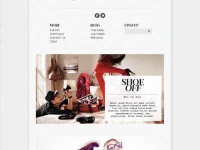 Clean up your layout... blog fashion texture typography ui web