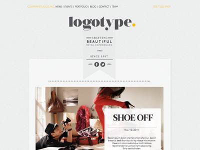 Clean up your layout 2 blog fashion texture typography ui web
