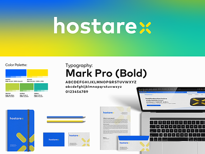 hostarex.com | branding | logo design azerbaijan baku creative projects bcp blue branding creative gradient hosting illustrator logo markpro modern uidesign
