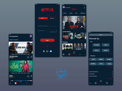 Netflix Redesigned adobe illustrator adobe photoshop adobe xd android app design illustration ios logo movie netflix redesigned ui ux