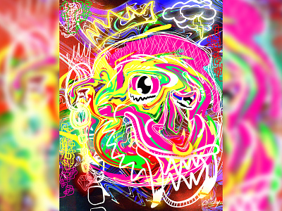 KING MONKEY 2d abstract art colorful art digital painting