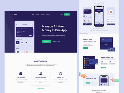 Personal Finance App Landing Page