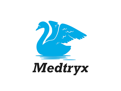 Medtryx design illustrator logo typography vector