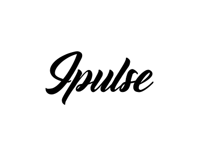 Ipulse design illustrator logo typography vector
