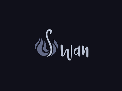 Swan Minimal Logo branding design flat icon illustration illustrator logo minimalist