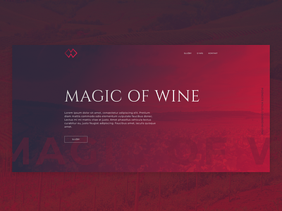 Wine website ui webdesign website