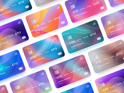 Cards UI concept card card design card for dashboard card ui color credit card design ui design uiux ui element wave web