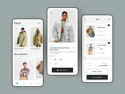 Fashion App Concept app design design ui design uiux e commerce fashion app mobile app mobile design ui ui ui concept ui fashion application ui ux