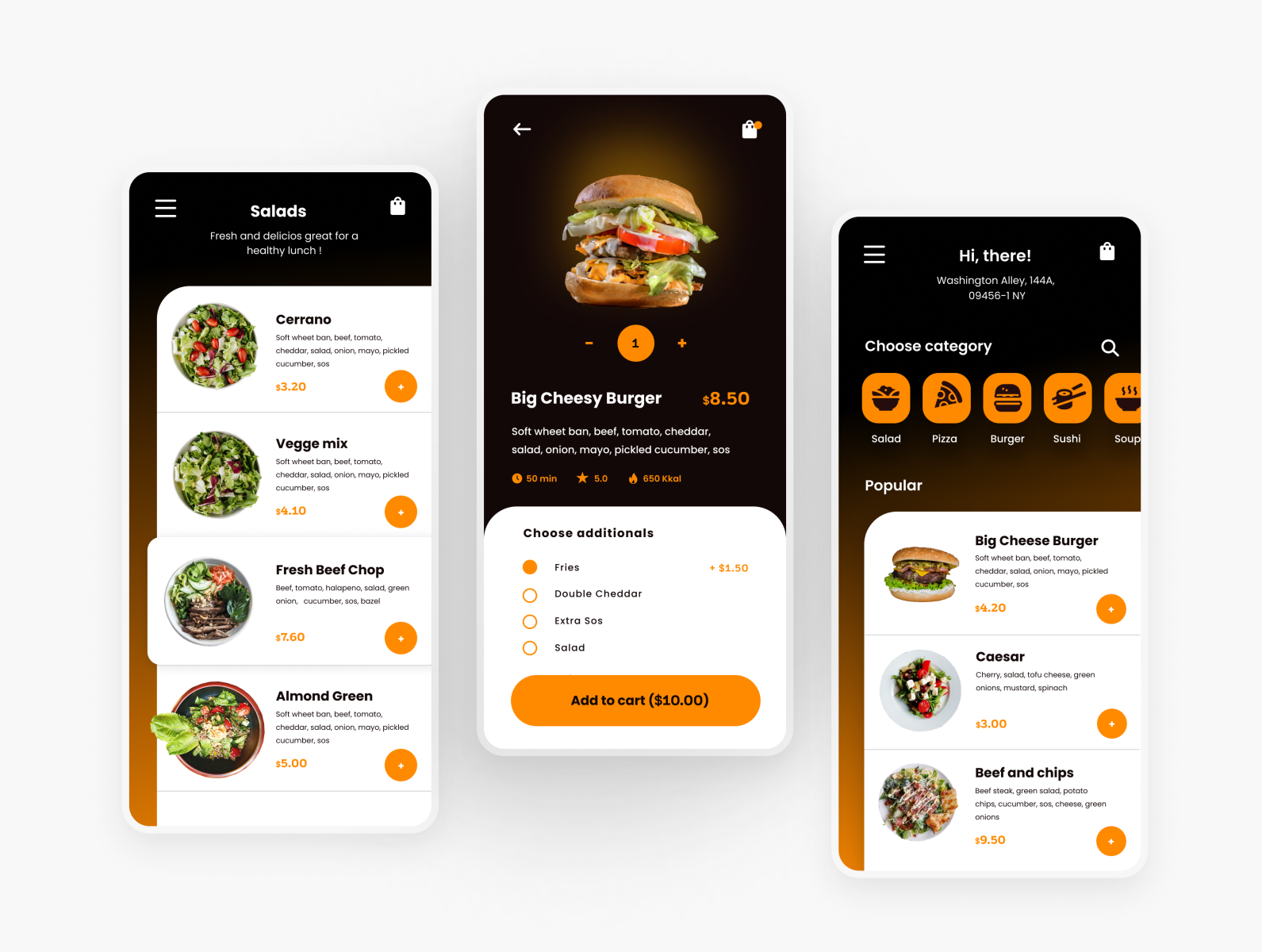 Food App - UI concept by Viktoria Novak on Dribbble