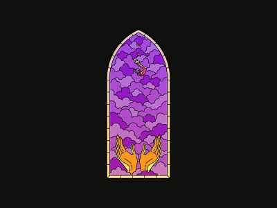stainted glass 001 affinity designer affinitydesigner church colors falling illustration lines stained glass