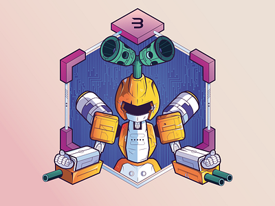 Metabee Recolored affinitydesigner colors illustration metabee metabots robot