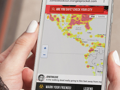 The Walking Dead Walker OutBreak Heat Map