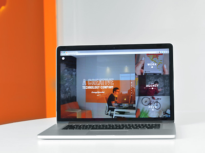 New website launched! new website design orange responsive