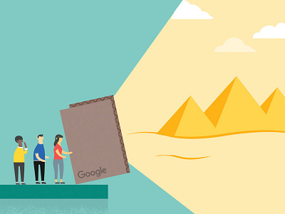 Google Cardboard cardboard google illustation illustration pyramid