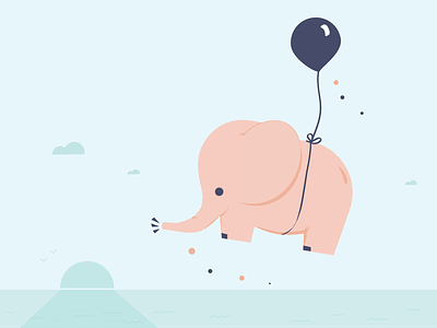 Little Elephant, balloon series #2