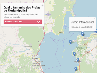 Qual o tamanho das praias de Florianópolis