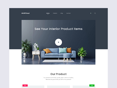 Interior E-commerce Website Design