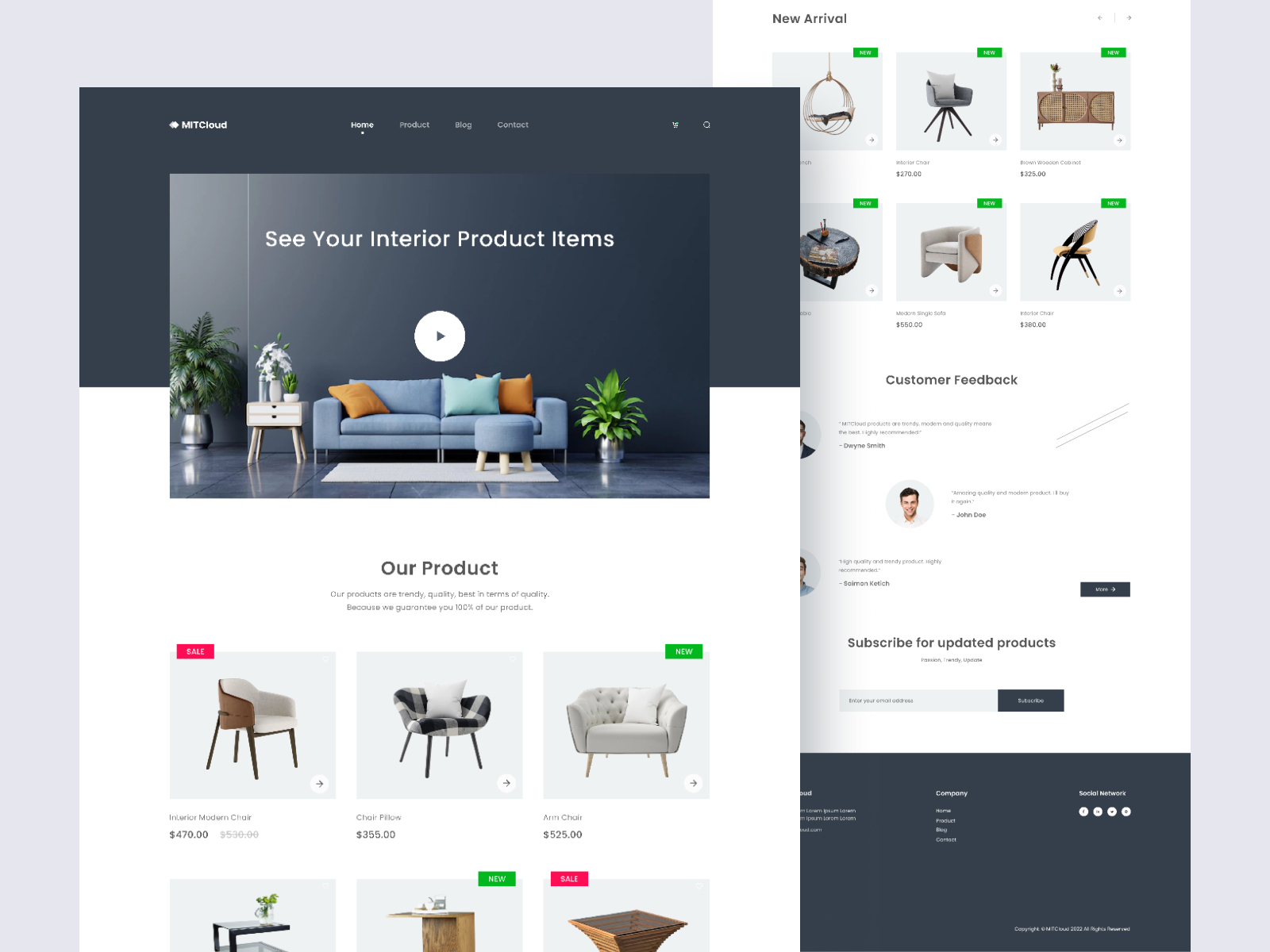 Interior E-commerce Website Design by Md Mainul Islam on Dribbble