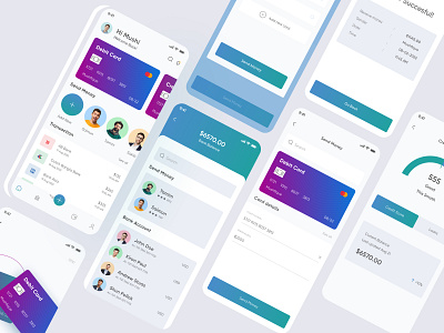 Finance App android app app design bank clean design finance finance app ios app minimal mobile app mobile banking app transaction ui ui design uiux design ux wallet